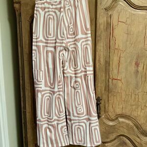 Geometric Patterned Wide-Leg Pants